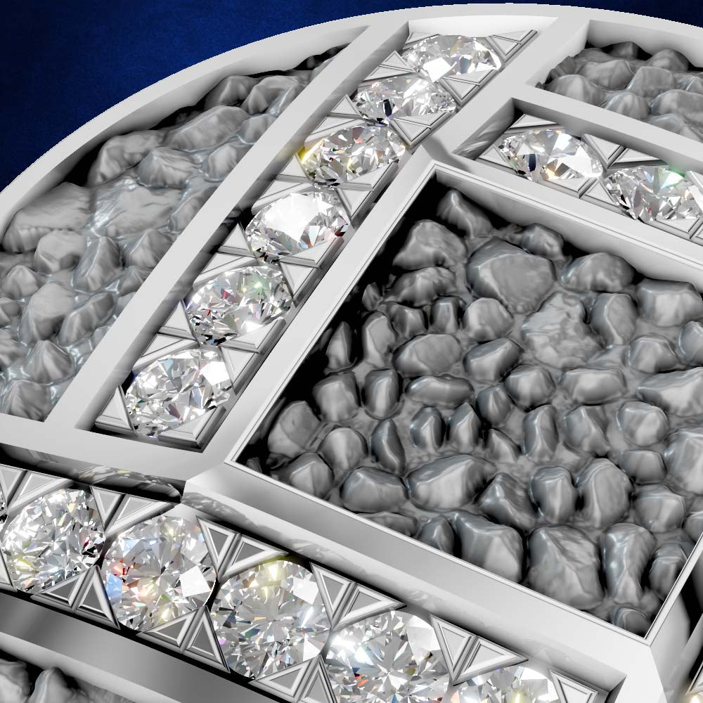 Diamond Button for Men Stylish Modern Fine Jewelry Design