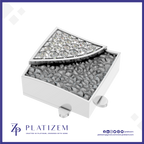 High Shine Diamond Button Sparkling Elegant Fine Jewelry for Women