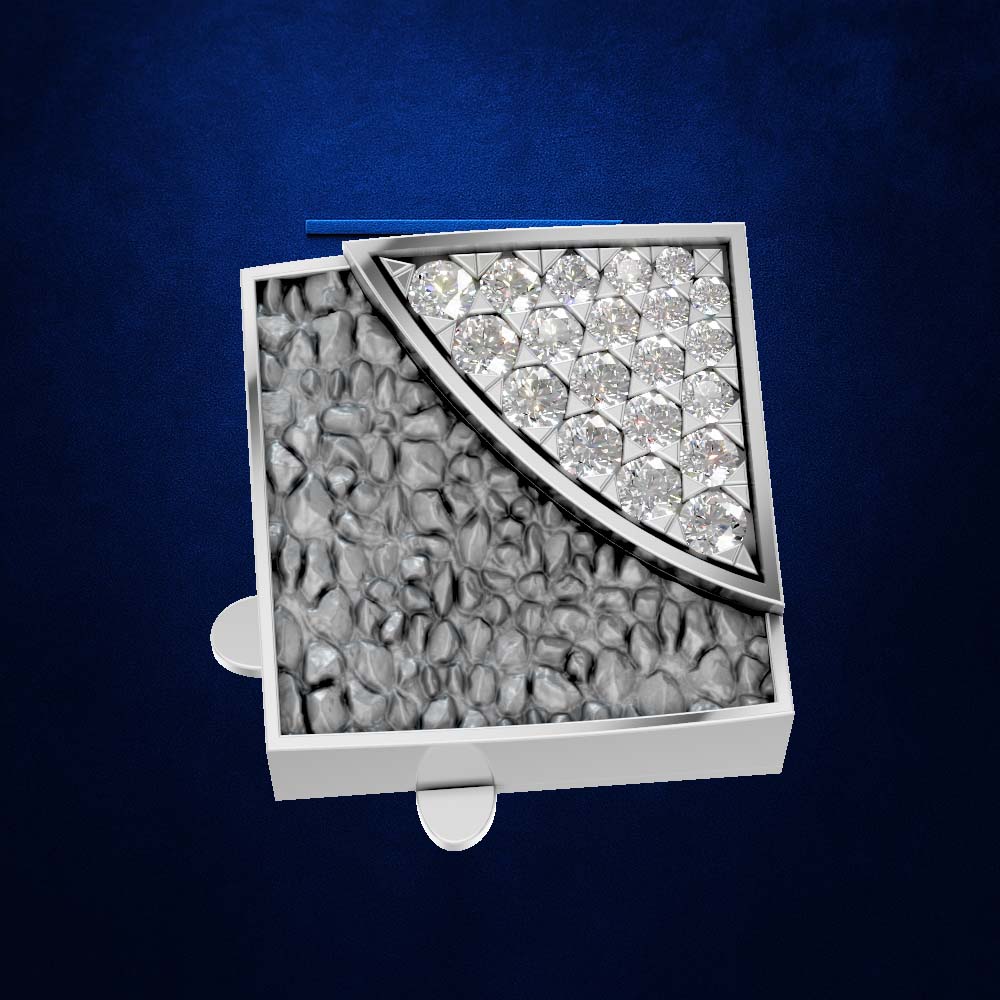 High Shine Diamond Button Sparkling Elegant Fine Jewelry for Women