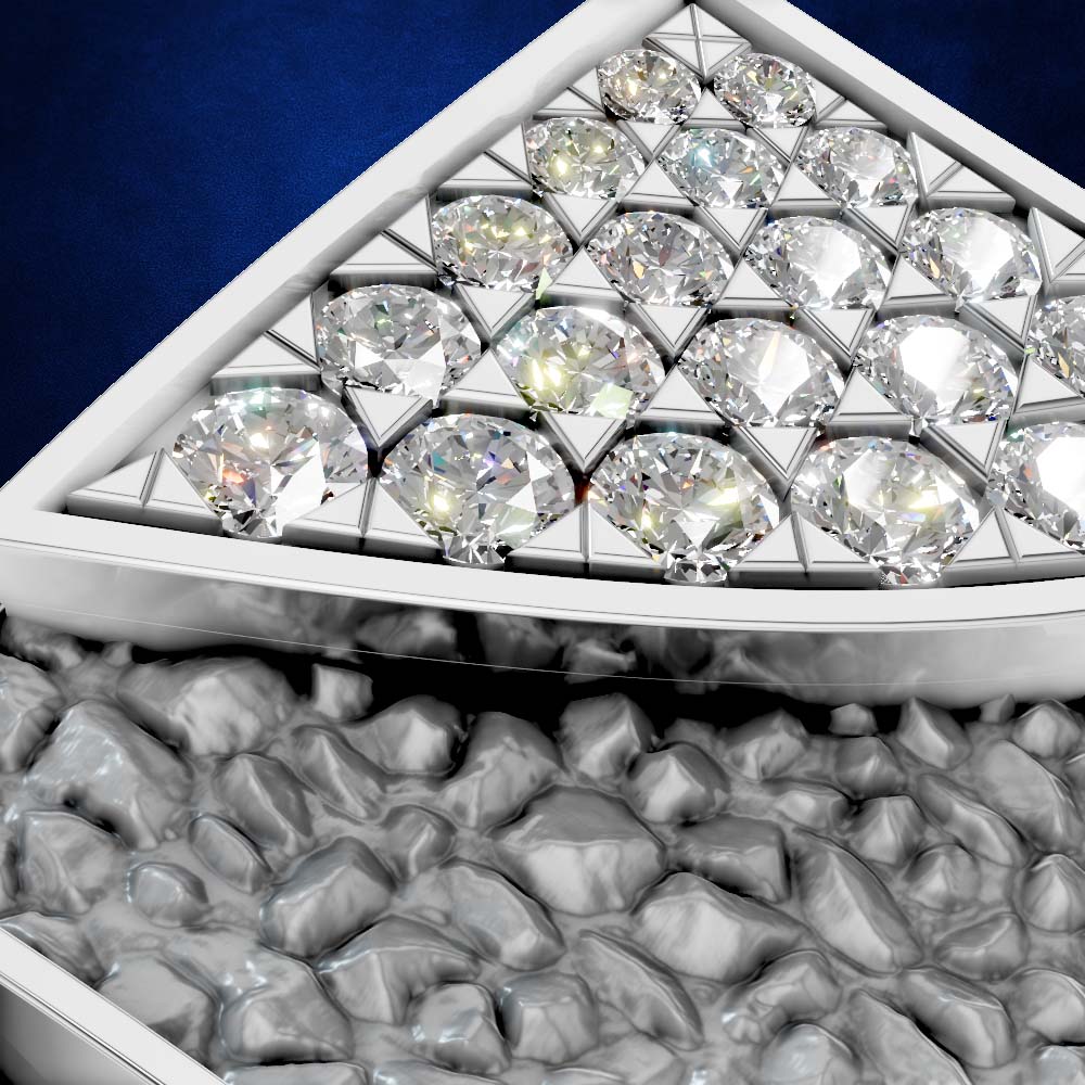 High Shine Diamond Button Sparkling Elegant Fine Jewelry for Women