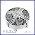 Pave Setting Diamond Button for Men Elegant Mens Jewelry with Premium Sparkle