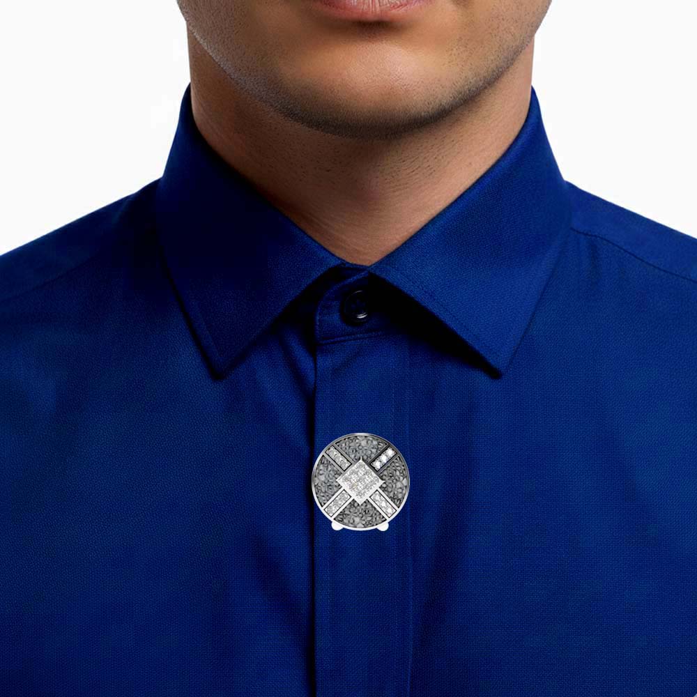 Pave Setting Diamond Button for Men Elegant Mens Jewelry with Premium Sparkle