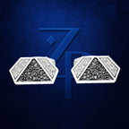 Laboratory Created Diamond Button Shirt Gold and Diamond Luxury Jewelry
