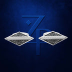 Kite Shaped Cufflinks for Men 18K Gold Laboratory Grown Diamond Iced Luxury Designer Formal Jewelry Gift
