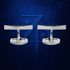 Kite Shaped Cufflinks for Men 18K Gold Laboratory Grown Diamond Iced Luxury Designer Formal Jewelry Gift