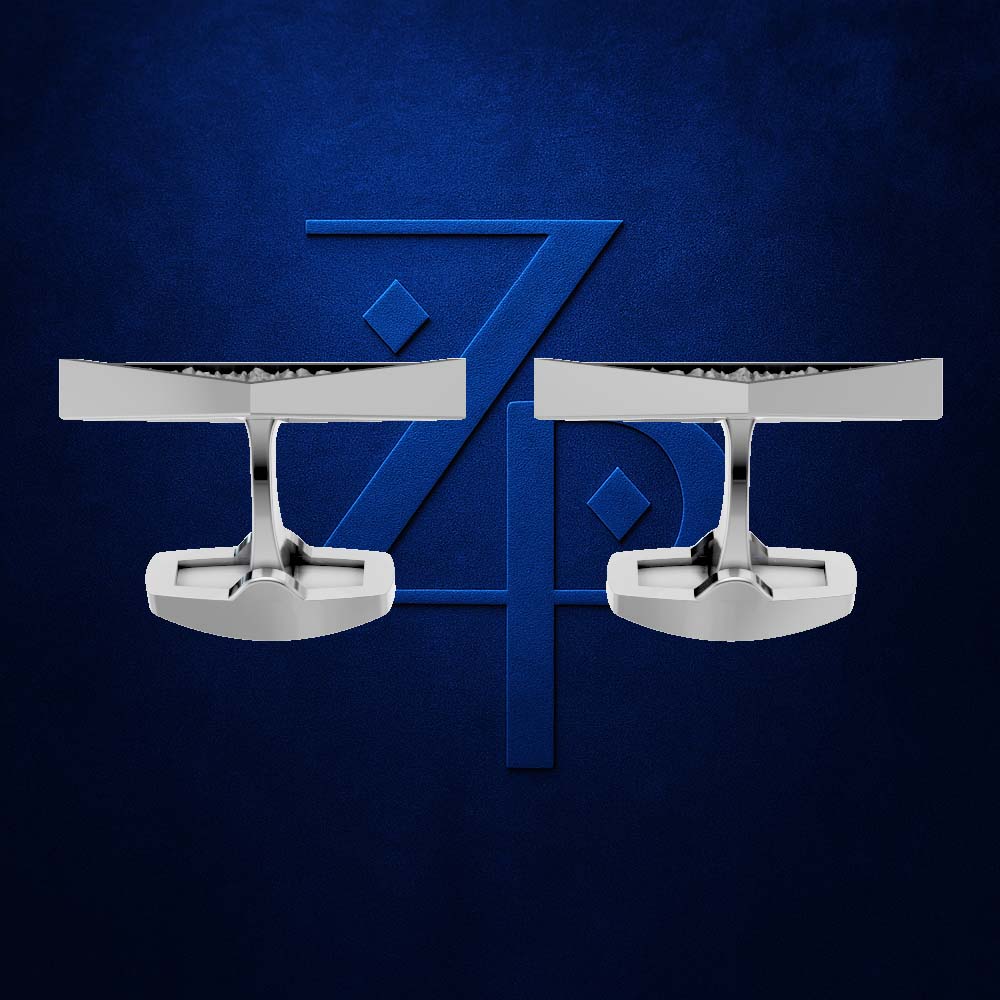 Kite Shaped Cufflinks for Men 18K Gold Laboratory Grown Diamond Iced Luxury Designer Formal Jewelry Gift