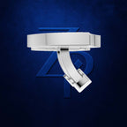 Shield Shaped Cufflinks for Men 18K Gold Laboratory Grown Diamond Iced Luxury Designer Formal Jewelry Gift