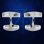 Shield Shaped Cufflinks for Men 18K Gold Laboratory Grown Diamond Iced Luxury Designer Formal Jewelry Gift