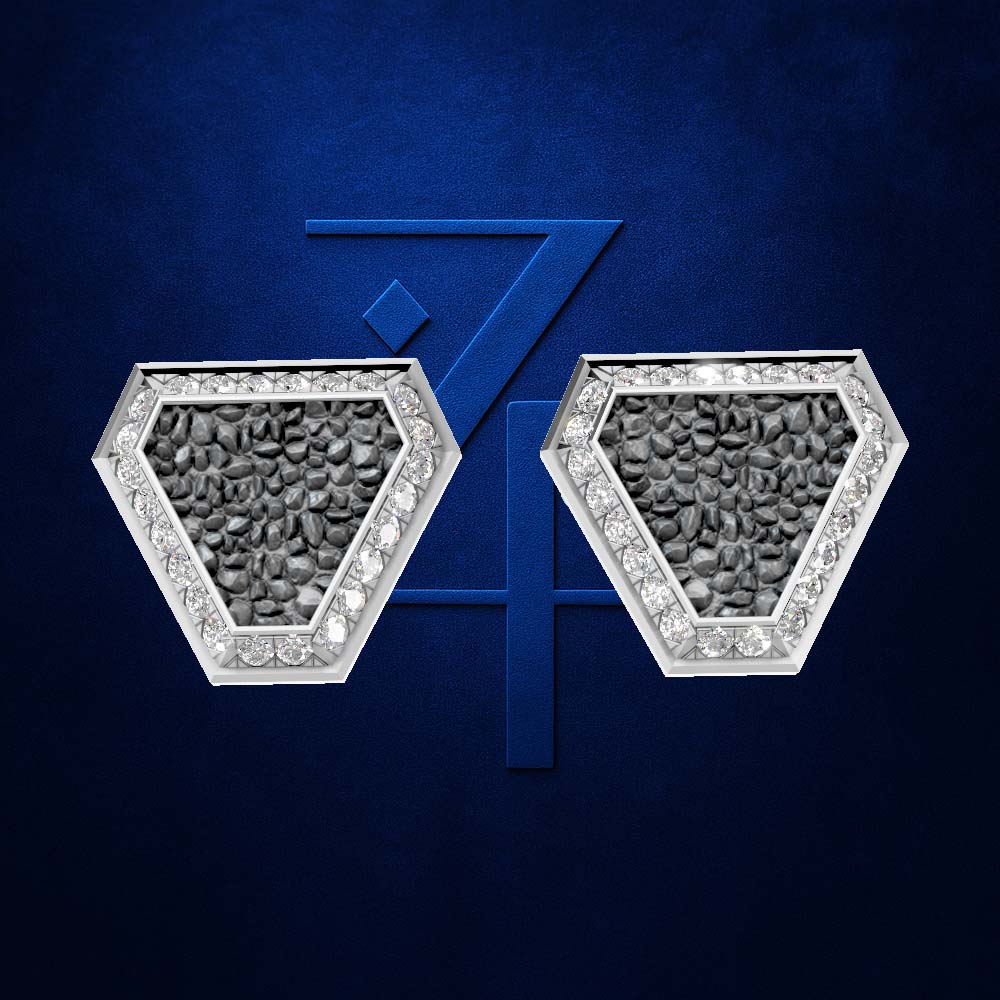 Laboratory Grown Diamond Cufflinks 18K Gold Iced Mens Designer Luxury Wedding Formal Shirt Jewelry Gift Style