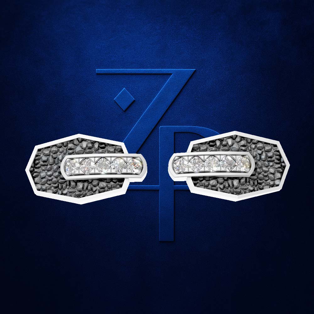 Laboratory Grown Diamond Cufflinks 18K Gold Iced Mens Luxury Cufflink Designer Wedding Formal Jewelry Style