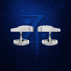 Laboratory Grown Diamond Cufflinks 18K Gold Iced Mens Luxury Cufflink Designer Wedding Formal Jewelry Style