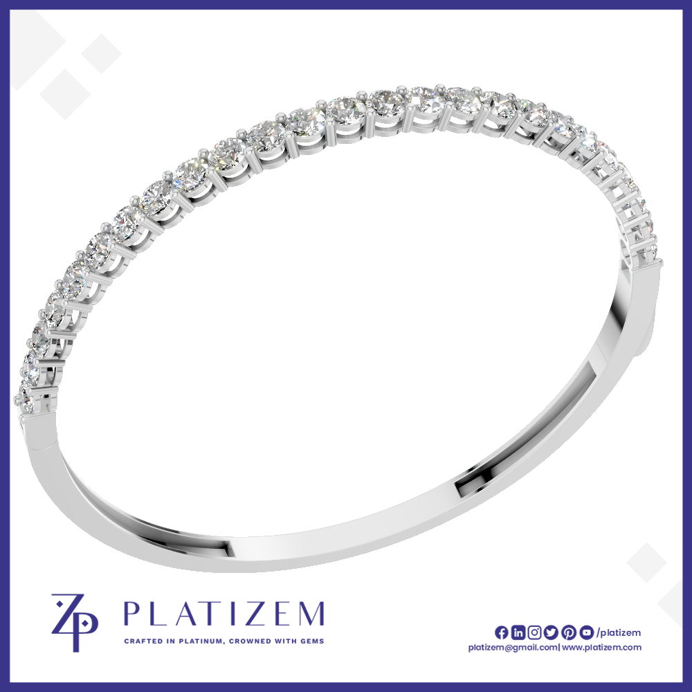 Lab Grown Diamond Tennis Bracelet – Round Stone Prong Setting