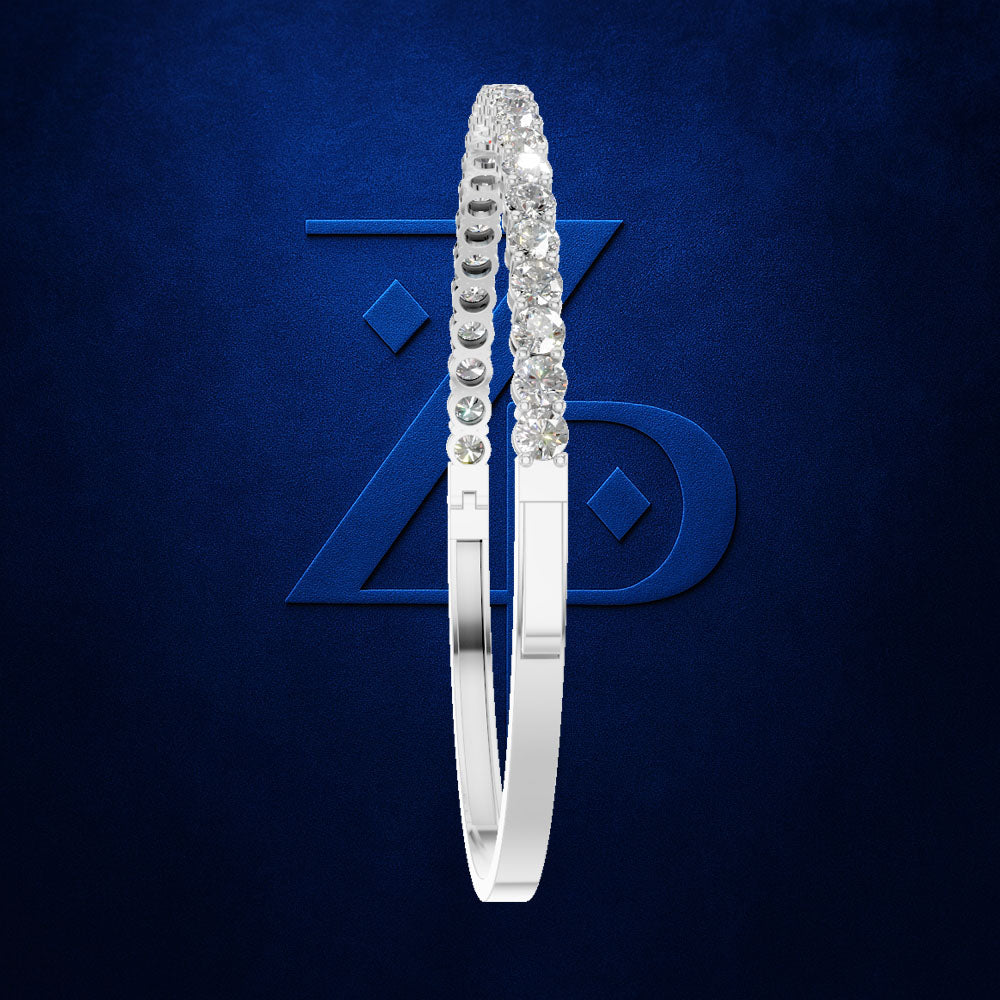 Lab Grown Diamond Tennis Bracelet – Round Stone Prong Setting