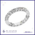 Round Cut Lab Grown Diamond Eternity Wedding Band