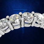 Round Cut Lab Grown Diamond Eternity Wedding Band