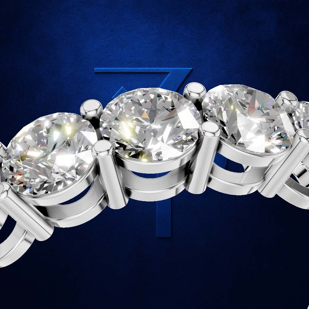 Classic Round Lab Grown Diamond Eternity Wedding Band