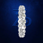 Round Cut Lab Grown Diamond Eternity Band White Gold