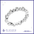 Bezel Set Round Lab Grown Diamond Full Eternity Wedding Band