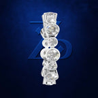 Bezel Set Round Cut Lab Grown Diamond Eternity Wedding Band
