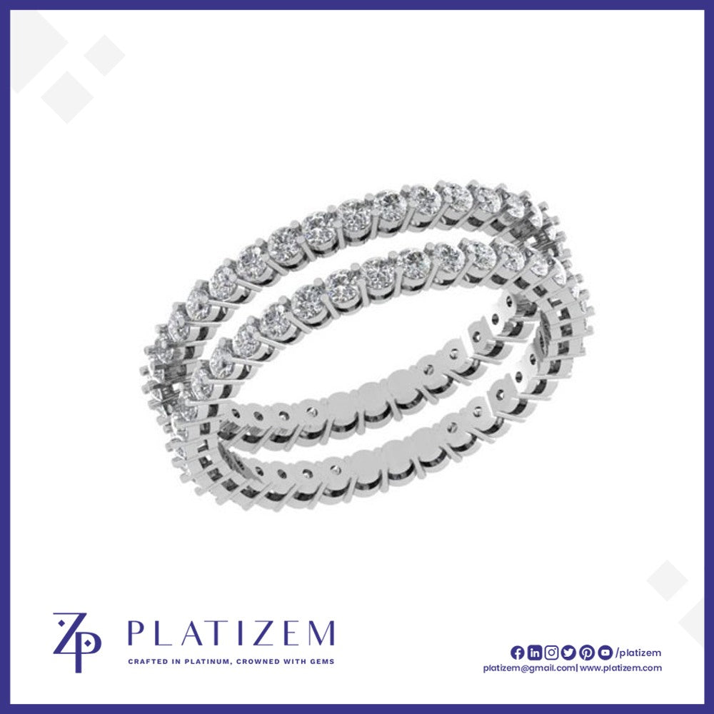 Thin Round Diamond Eternity Ring Band