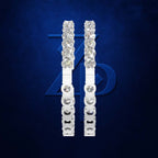 Round Cut Lab Grown Diamond Hoop Earrings