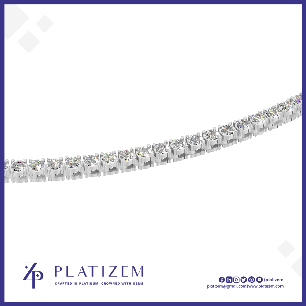 2mm Lab Grown Diamond Tennis Necklace for Men and Women