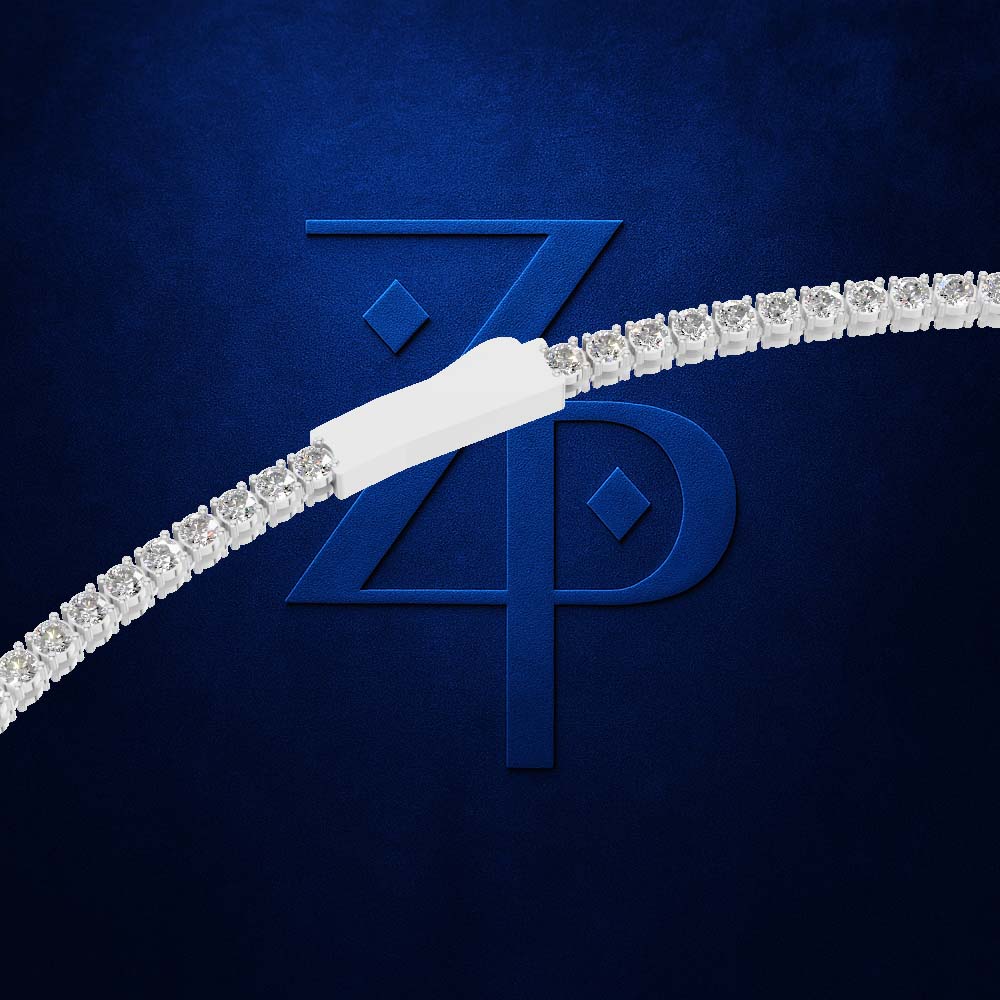 2mm Lab Grown Diamond Tennis Necklace for Men and Women