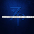 Round Cut Lab Grown Diamond Tennis Necklace White Gold