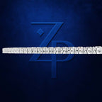 Round Cut Lab Grown Diamond Tennis Necklace Graduated