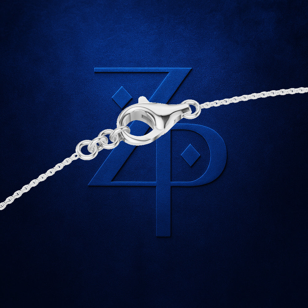 Multi Layer Lab Grown Diamond Chain White Gold for Women
