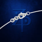 Three Layer Lab Grown Diamond Chain White Gold for Women