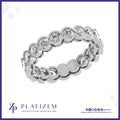3 Carat Round Diamond Full Bezel Eternity Band for Women