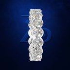 Bezel Set Round Cut Lab Grown Diamond Anniversary Band