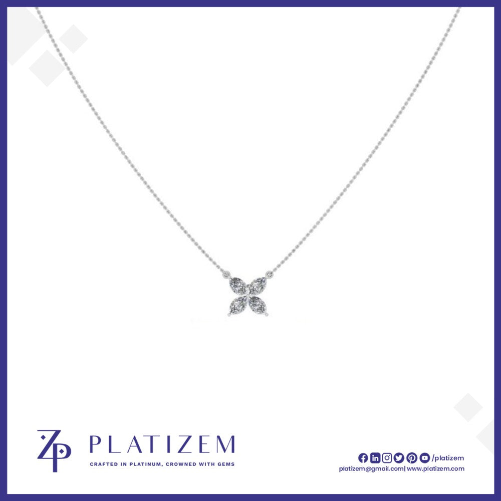 1 Carat Marquise Diamond Windmill Pendant Necklace for Women