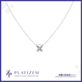 1 Carat Marquise Diamond Flower Pendant Necklace for Women