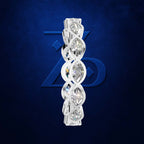 1 Carat Marquise Diamond Bezel Uniform Eternity Band for Women