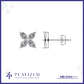 2 Carat Marquise Diamond Petal Stud Earrings for Women