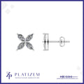 1.5 Carat Marquise Diamond Clover Stud Earrings for Women