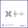 1.5 Carat Marquise Diamond Flower Stud Earrings for Women
