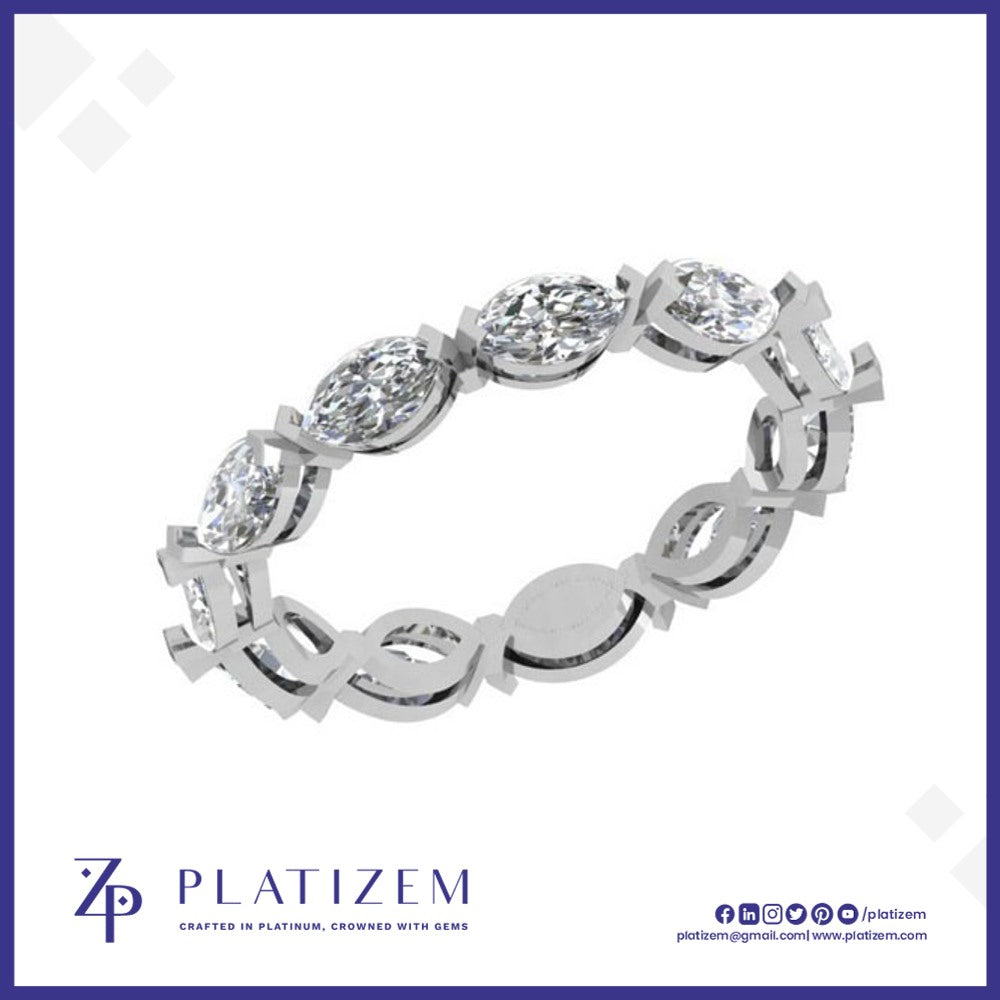 2.5 Carat Marquise Diamond Bold Eternity Band for Women