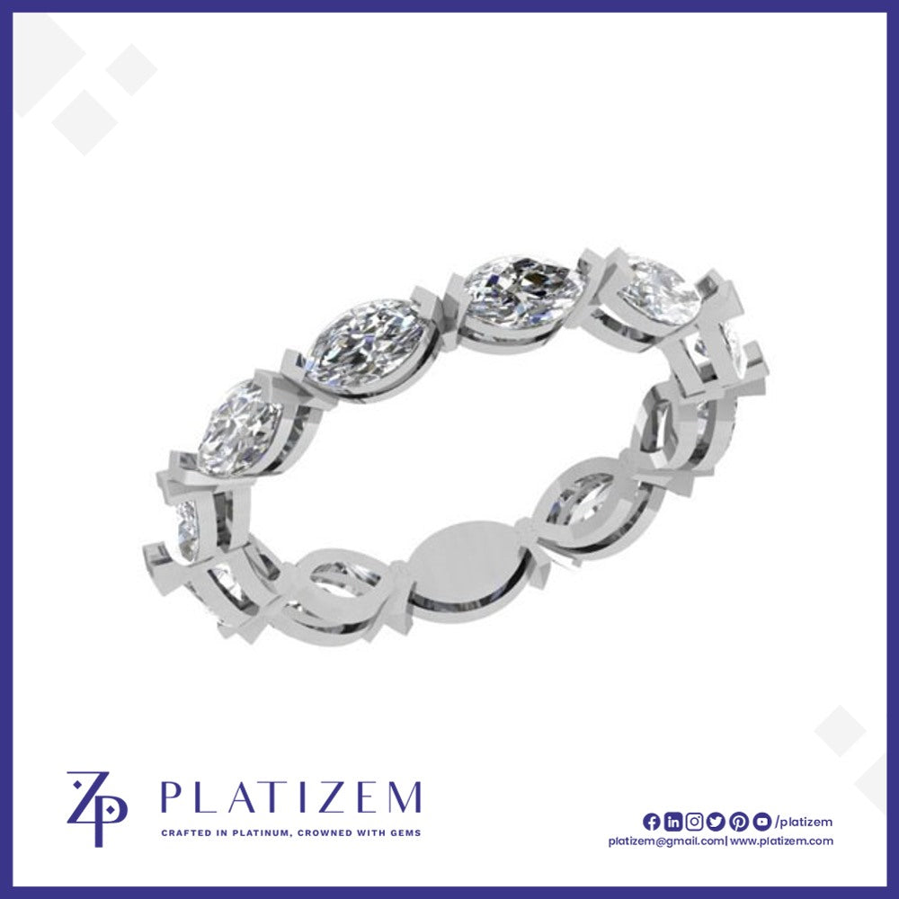 2 Carat Marquise Diamond Full Eternity Band for Women