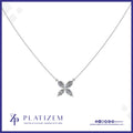 Marquise Diamond Clover Pendant Necklace for Women