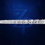 Round Diamond Tennis Necklace with Sizeable Graduated Round Diamonds