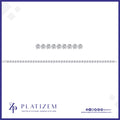 Round Diamond Tennis Bracelet with Shared Prong Set Diamonds Throughout