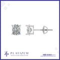 2 Ct Cushion Cut Rounded Stud Earrings for Women