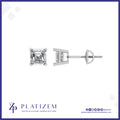 2 Ct Asscher Cut Basket Stud Earrings for Women