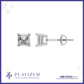 2 Ct Asscher Cut Stud Earrings for Women