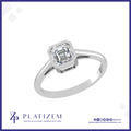 1.5 Ct Asscher Cut Solitaire Gold Ring for Women