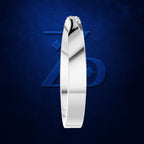 Round Diamond Curved Wedding Band for Women