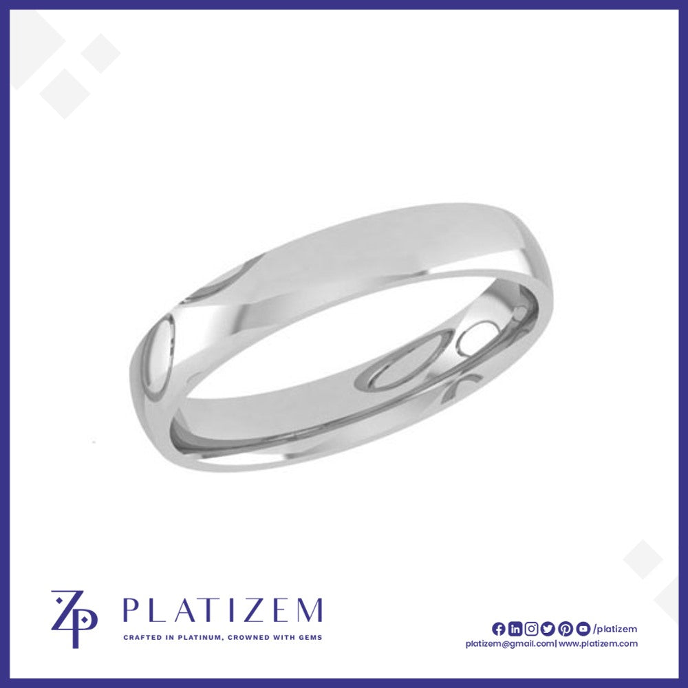 Mens Classic Comfort Fit Wedding Band
